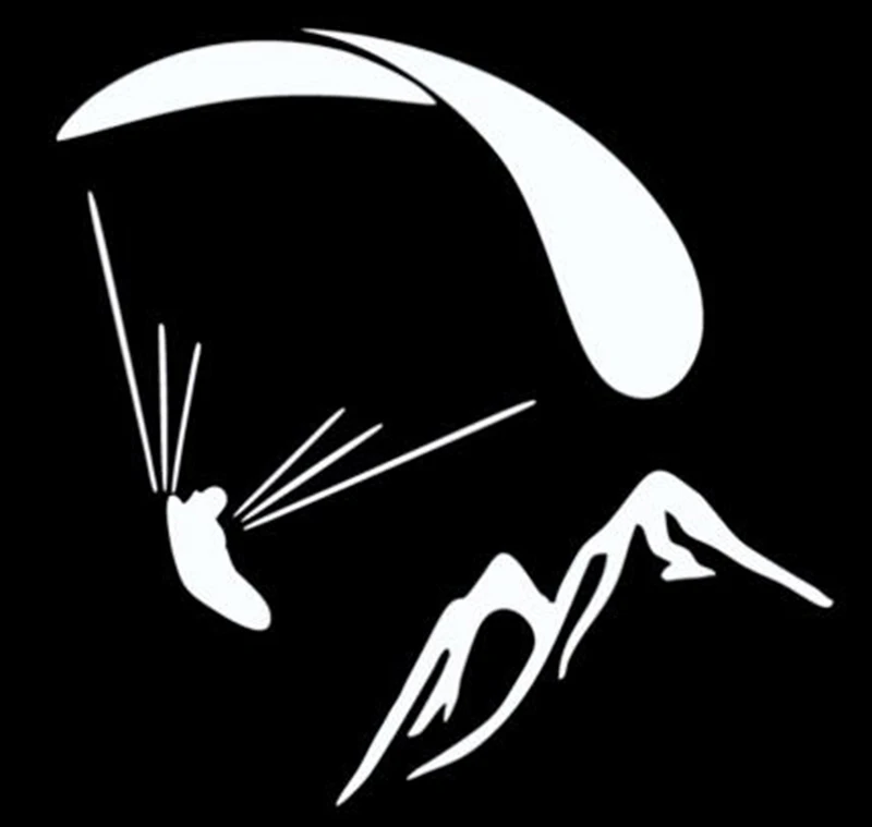 

Car Sticker Fun Paraglider Car Sticker Waterproof PVC Sticker Window Decal Motorcycle Cover Scratch, 12cm*12cm