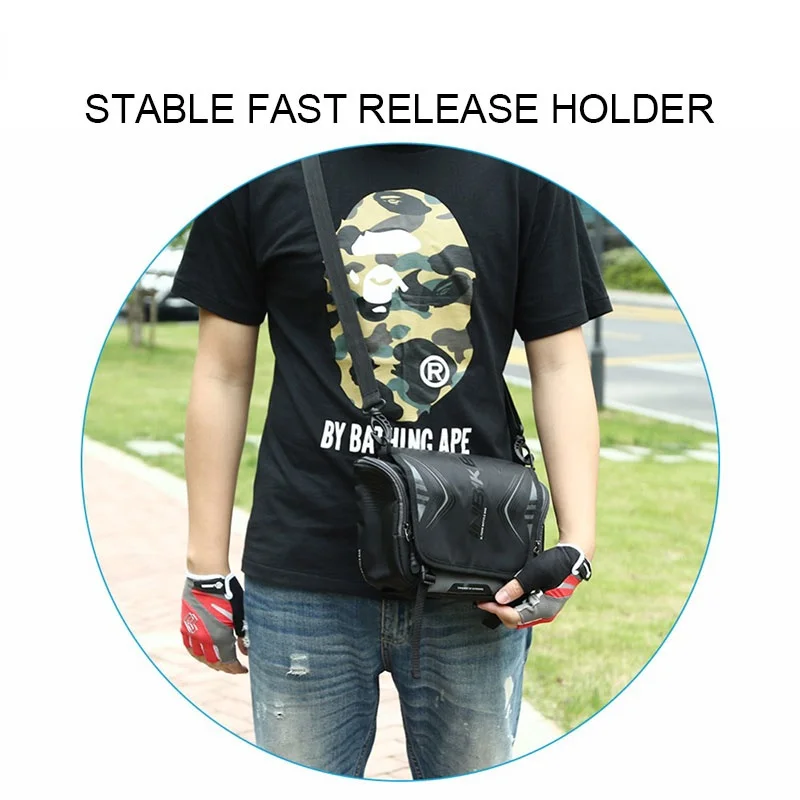 

Waterproof Bike Bag Large Capacity Handlebar Front Tube Bag Bicycle Pocket Shoulder Backpack Cycling Bike Accessories