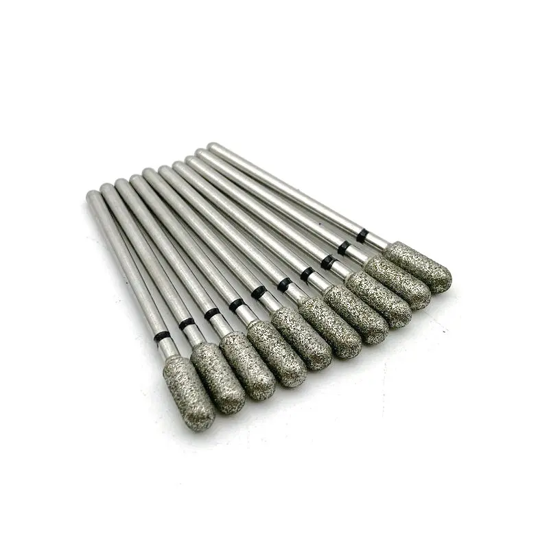 10 шт./компл. зубные алмазные шлифовальные сверла для низкоскоростного прямого