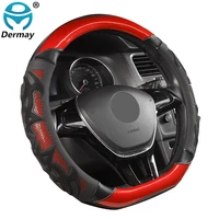 d shape steering wheel cover pu leather for geely atlas emgrand ec7 coolray vw golf 7 hyundai santa fe 2014 2020