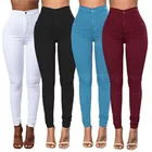 Джинсы 2021, эластичные узкие брюки-карандаш с высокой талией, женская одежда, брюки, сексуальные женские размера плюс, узкие джинсовые брюки, S-3XL