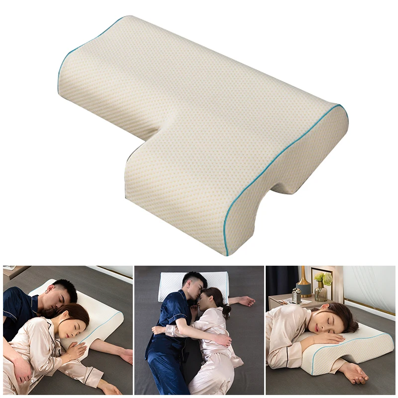 

Couples Pillow Arched Cuddle Pillow with Slow Rebound Memory Foam for Arm Rest Hand Pillow