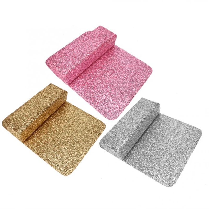 Manicure Table Shinning Sequins Nail Art Mat Pillow Hand Holder Rest Tool | Красота и здоровье