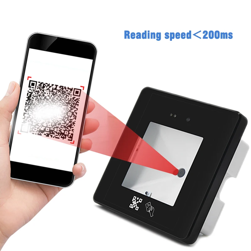 Wiegand26/34 RS232 USB RS485 TTL интерфейс IC 13 56 МГц или ID 125 кГц кардридер 1D 2D QR Codr Модуль сканера