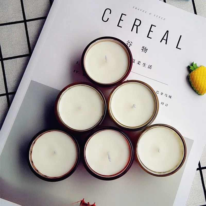 Ароматизированная подсвечник соевый восковая чашка с покрытием без воска
