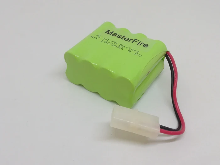 MasterFire новые 9,6 V AA 1800mAh Ni-MH аккумуляторные NiMH батареи с вилкой