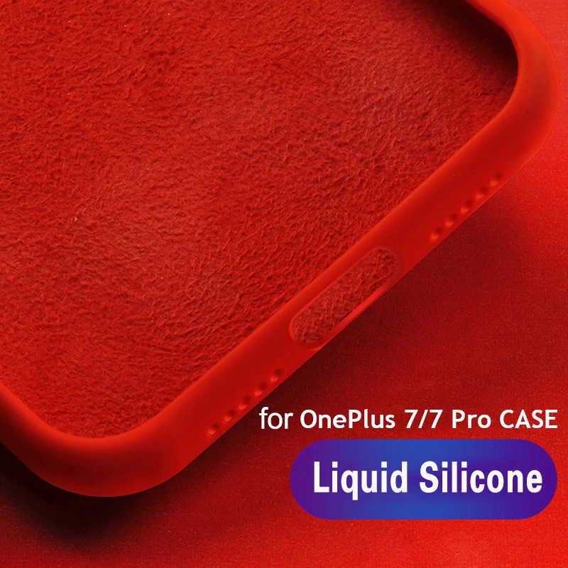 Чехол из жидкого силикона и ТПУ для Oneplus 7 Pro 6 6T роскошный цветной чехол One Plus