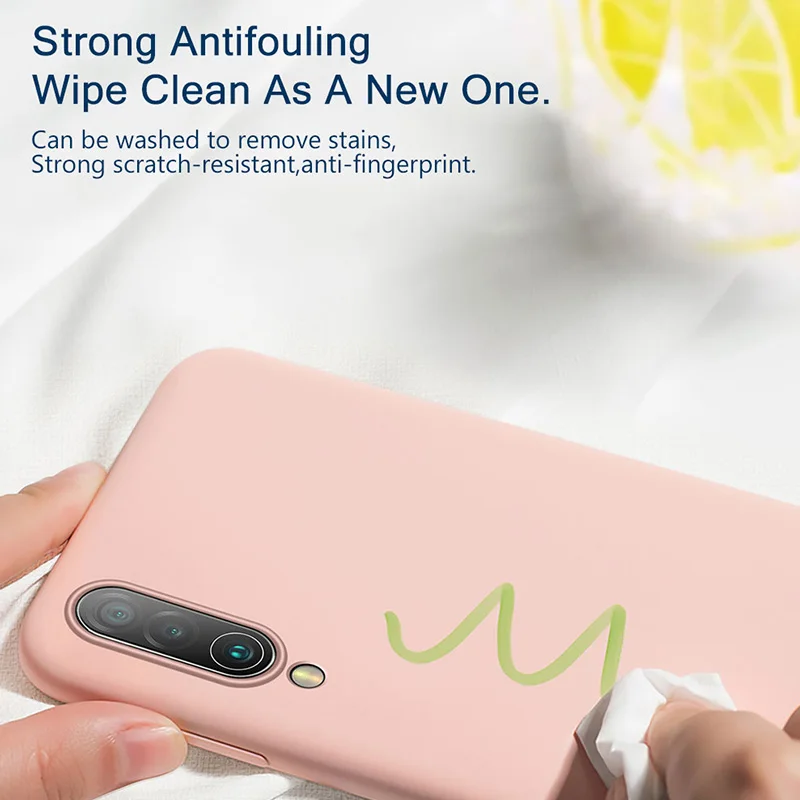 Silicone Case for Xiaomi Mi 9 Lite Shockproof Bumper Liquid TPU Phone A3 Mia3 Mi9 Back Cover |