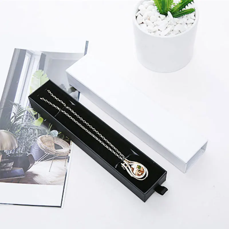 Шкатулка для драгоценностей Черный и белый ящик кольцо серьги браслет ожерелье