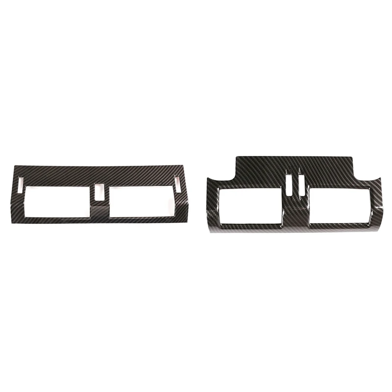 

2 Pcs Car Accessories: 1 Pcs Car Central Control Air Outlet Decorative Frame & 1 Pcs Rear Air Condition Cover Trim