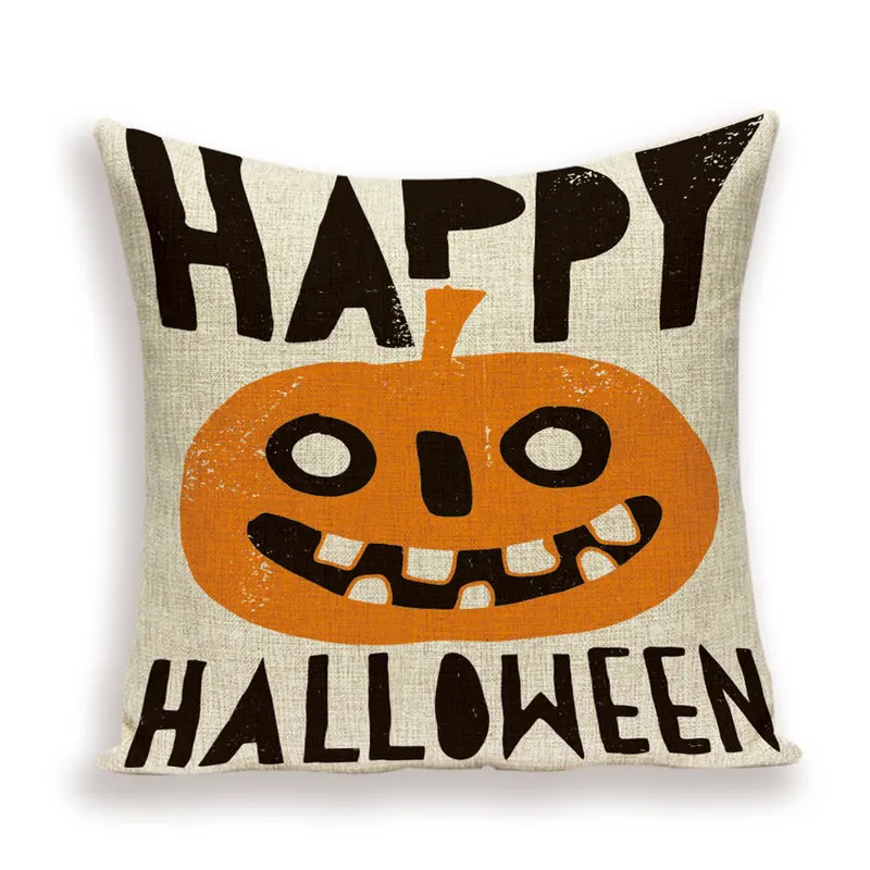 Веселые дневные подушки чехол с черепом призраком декором тыквой декоративная