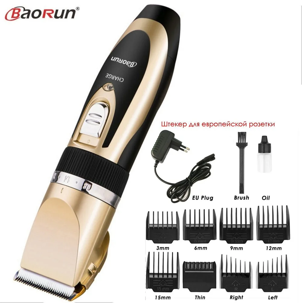 Профессиональная электрическая машинка для стрижки волос BaoRun беспроводной