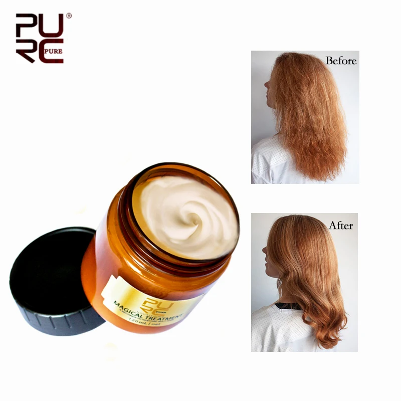 

PURC 120/60ml Magical Hair Mask Conditioner Scalp Treatment 5 Seconds Effectively Repair Damage & Restore Soft Smooth Hair TSLM2