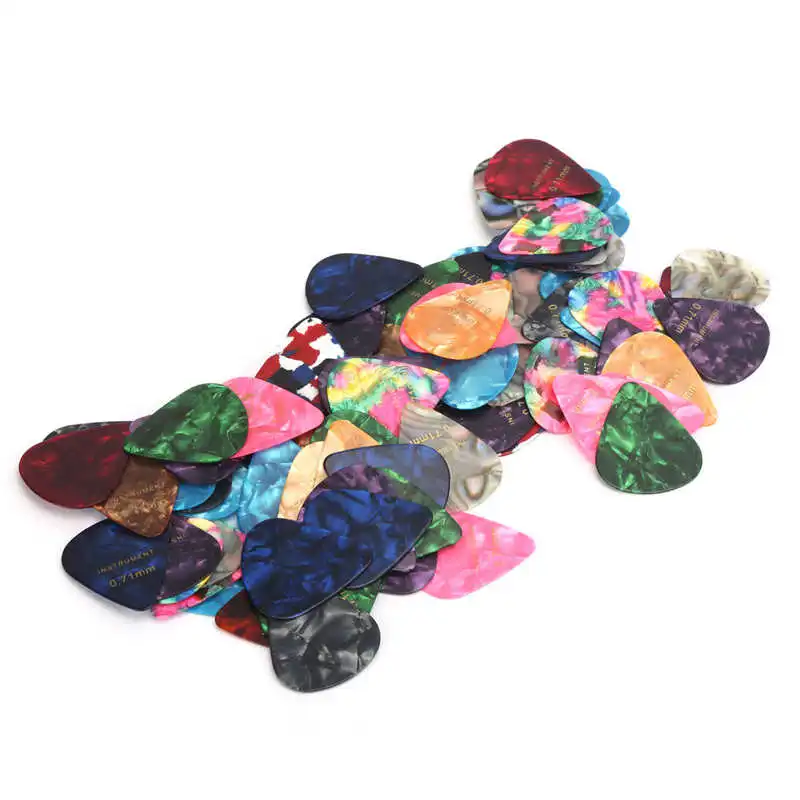 100 шт. универсальные гитарные медиаторы из ПВХ легкий Теплоизоляционный цветной 0