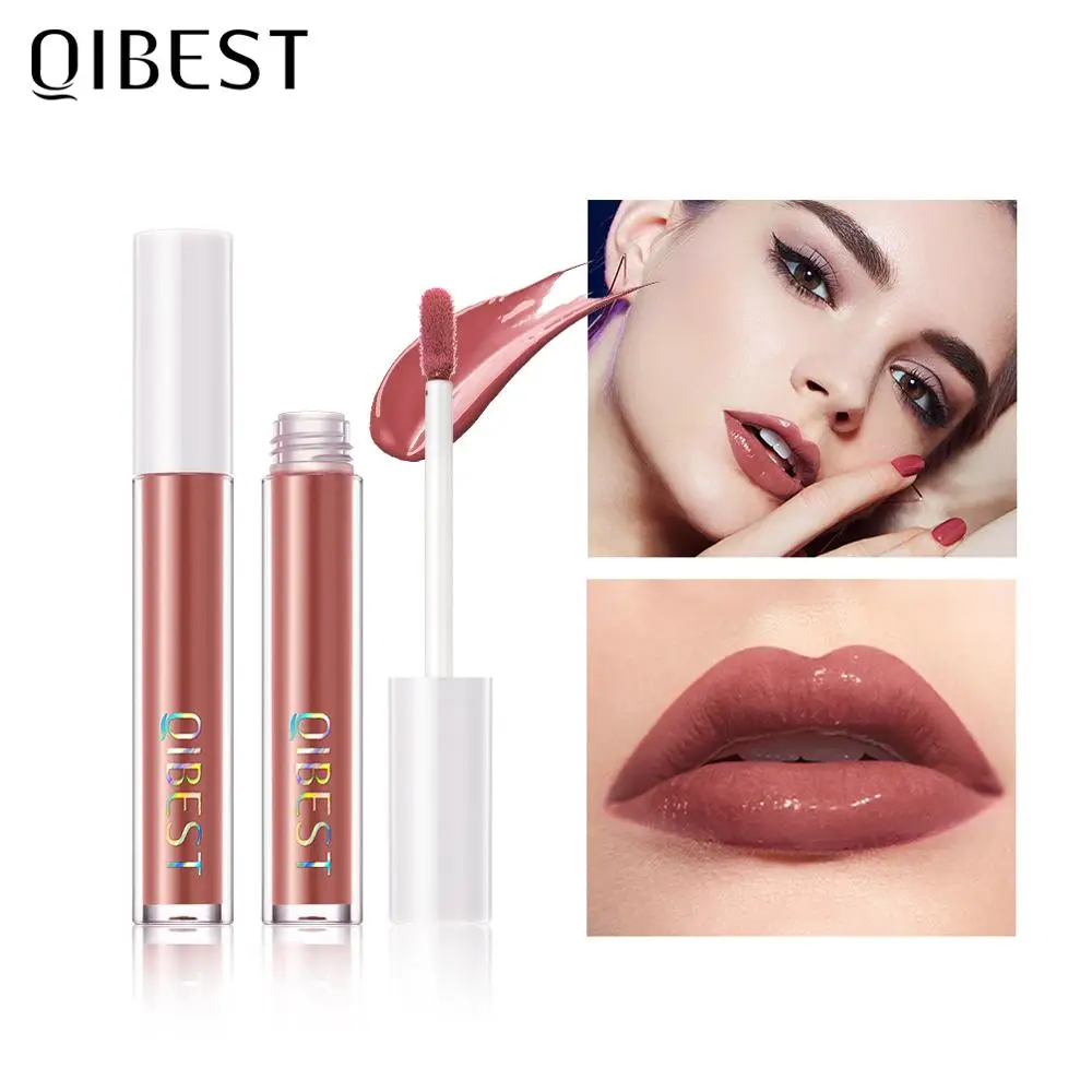

QIBEST Honey Natural Lip Balm Mirror Lipgloss Moisturizing Lip Glaze Nutritious Lipstick Makeup Long Lasting Lip Cosmetic 8Color