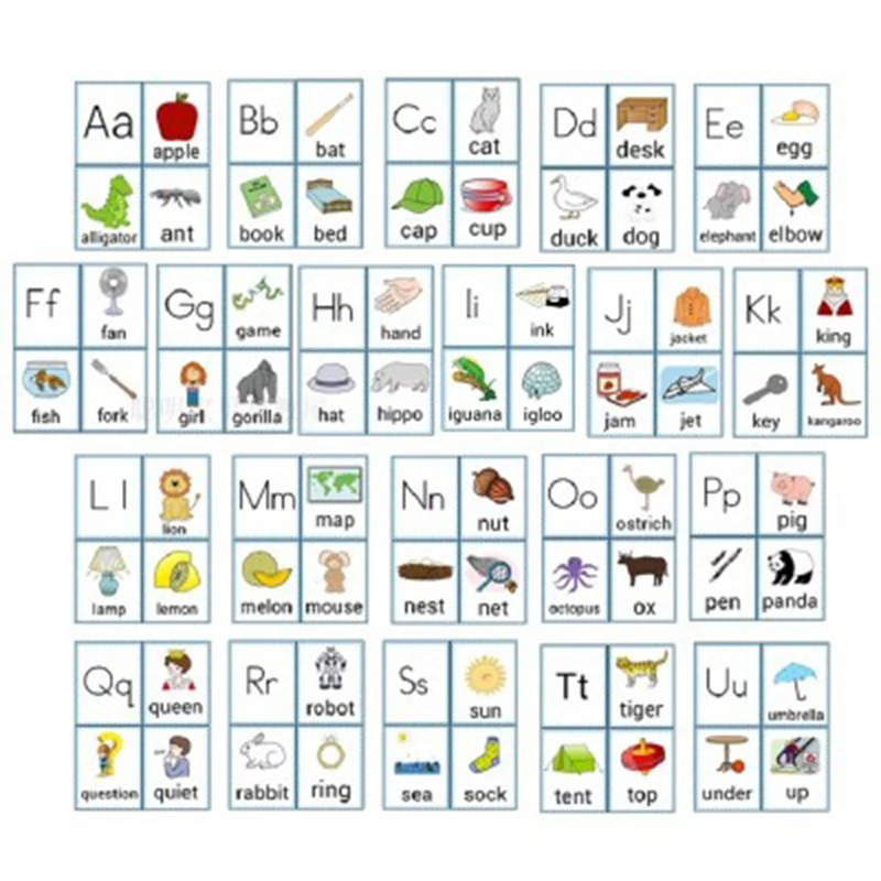 Детские ABC буквы Обучающие английские познавательные карты пособия детские