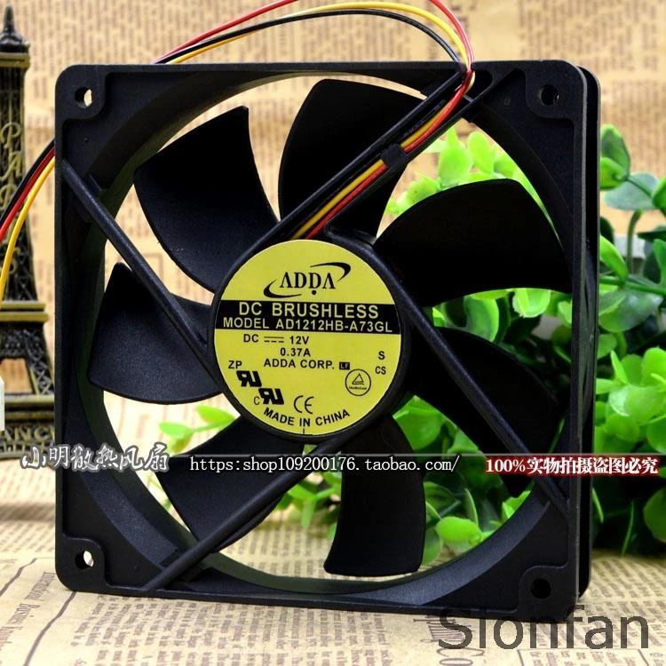 Для оригинального ADDA AD1212HB A73GL 12 В 0.37A см 12025 шасси источник питания охлаждающий