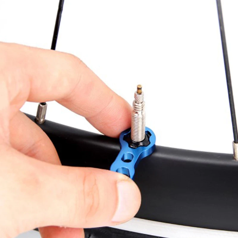 

Mountain Bike Presta Valve Nut with Install Wrench Road Bicycle Tubeless Tire