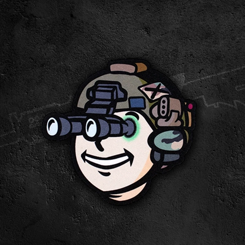 Фоллаут детский чехол для телефона на РУКУ ПАТЧИ Тактический шлем с рисунком