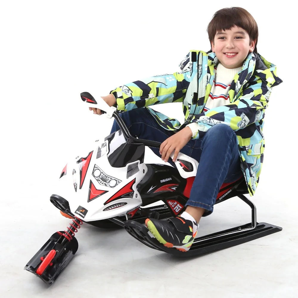 Детский Снежный мотоцикл с тормозом, ледяной вагон, сноуборд, сани для взрослых, сани, оборудование, Прямая поставка, семейные мероприятия