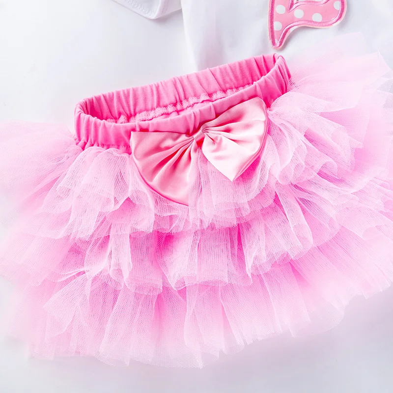 

1 Year Baby Girl Birthday Tutu Dress Toddler Girls 1st Party Outfits Newborn Christening Gown 12 Months Infantil Baptism Clothes