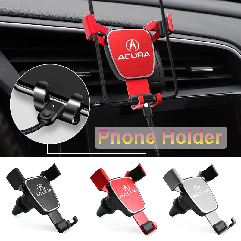 

ABS Car Shockproof Mobile Phone Holder Accessories for Acura TSX RSX TL RL MDX Integra RDX NSX RLX ZDX TLX ILX Vigor CL CSX SLX
