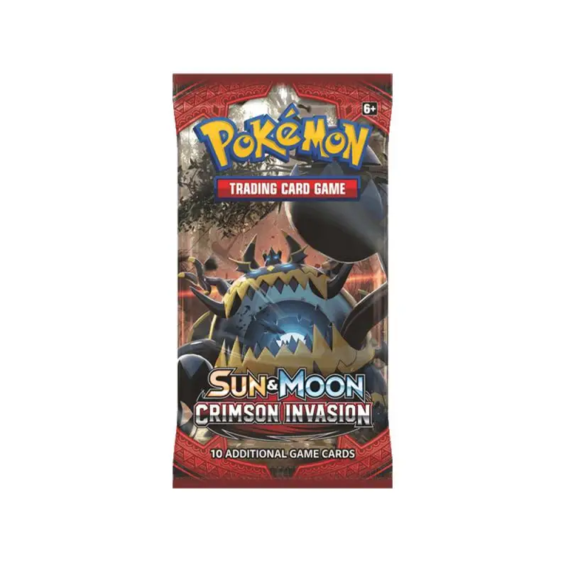 

Fast Shipping Newest 324Pcs Pokemon Cards TCG: Sun&Moon Crimson Invasion Pokemon Booster Box Collectible Tradiner Card Game toy