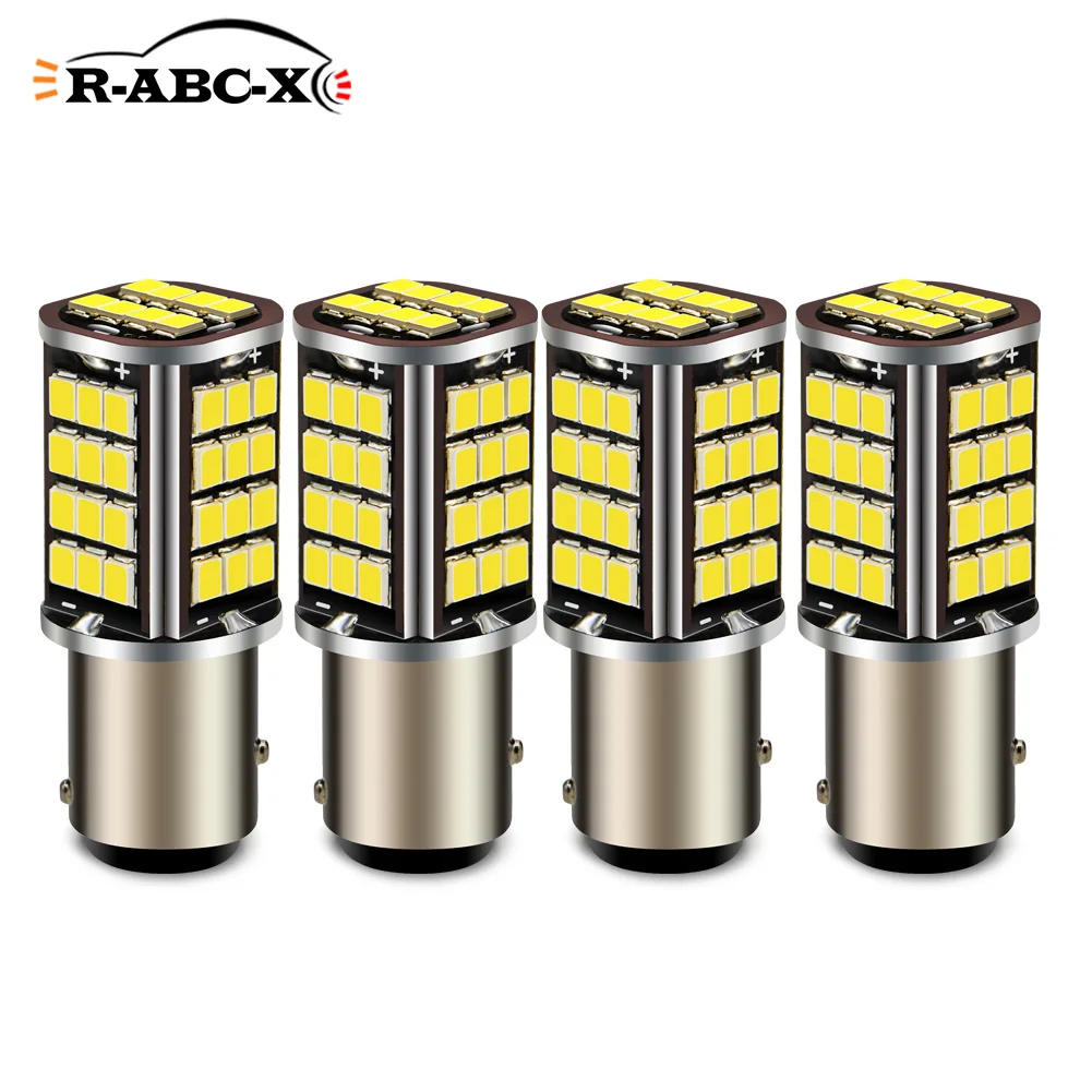 

4 шт. 6 в 10-30 В Автомобильная задняя лампа 1157 BAY15D P21/5 Вт 2835 мотоциклетный прицеп автофургон светодиодный стоп-сигнал Автомобильный фонарь задн...