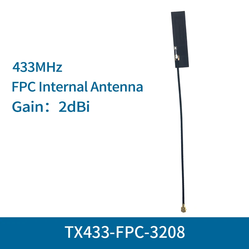 10 шт./лот 433 МГц FPC WiFi антенна 2dBi IPX интерфейс TX433 3208 50 Ом всенаправленное радио