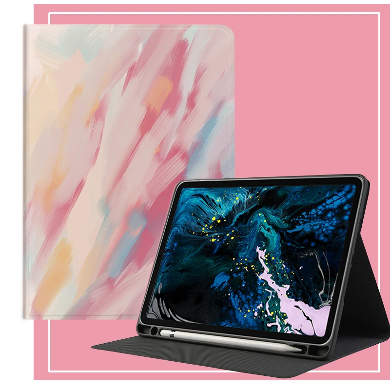 Чехол для iPad Pro 2020 Apple 11 12 9 дюйма складной чехол накладка с карандашом планшета
