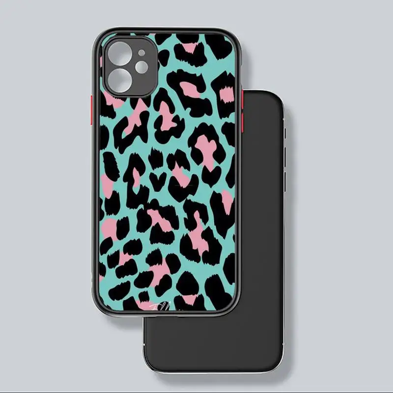 

Leopar Sexy Phone Case black matte transparent For iPhone 7 8 x xs xr 11 12 pro plus mini max Clear Funda