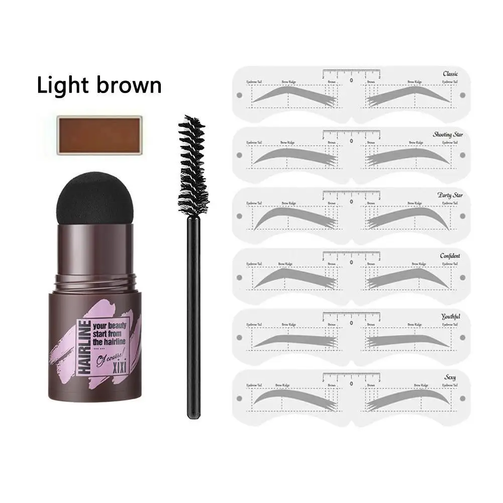 

Набор для формирования бровей в один шаг, профессиональный набор для макияжа бровей гелевый штамп, водостойкий, стойкий, естественная форма