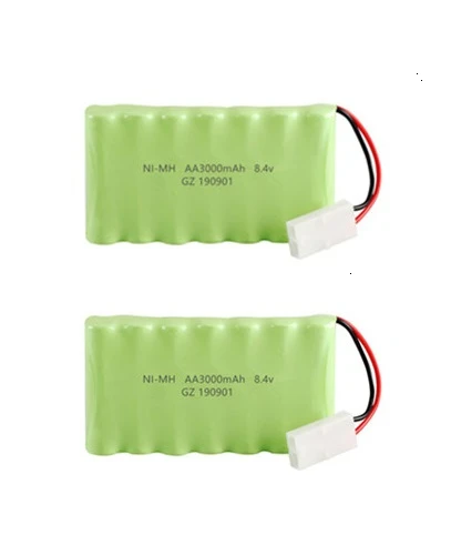 Светло-желтый Модель M) Ni-CD 8,4 v 3000mah батарея+ USB зарядное устройство для Rc игрушки автомобиль Танк Поезд Робот Лодка пистолет AA 8,4 v перезаряжаемый аккумулятор - Цвет: Светло-желтый