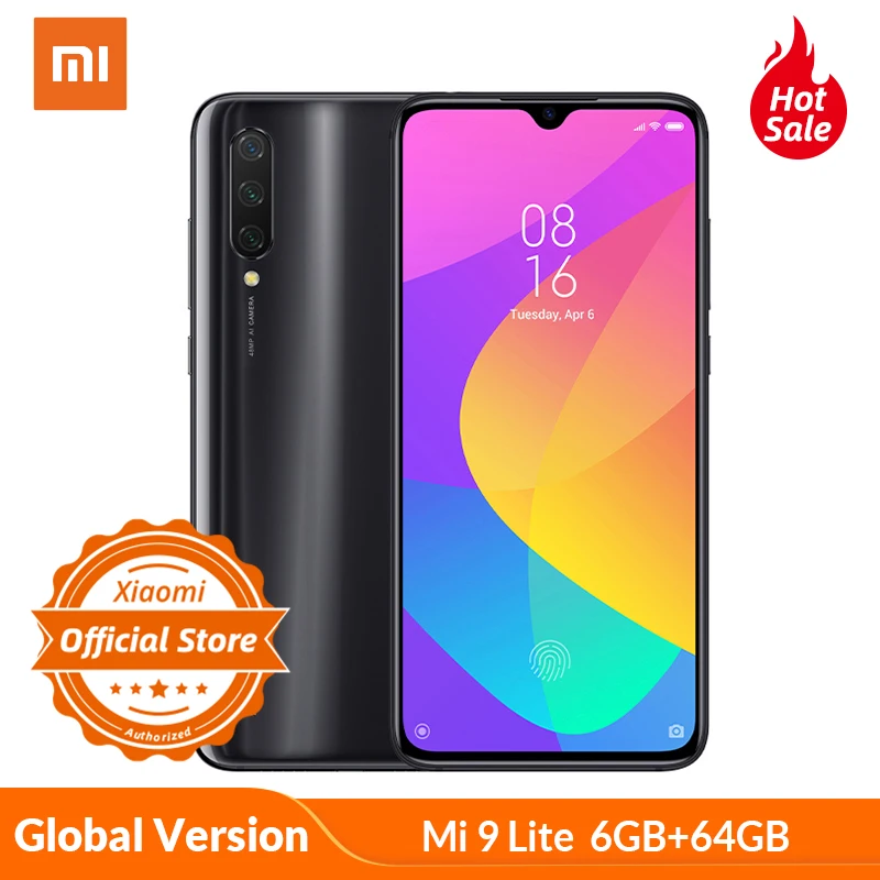 Мобильный телефон Xiaomi Mi 9 Lite, 6 ГБ, 64 ГБ, глобальная версия, Snapdragon 710, 32 МП, AI, Селфи, 48мп, тройная камера, 4030 мА/ч, 18 Вт, быстрая зарядка