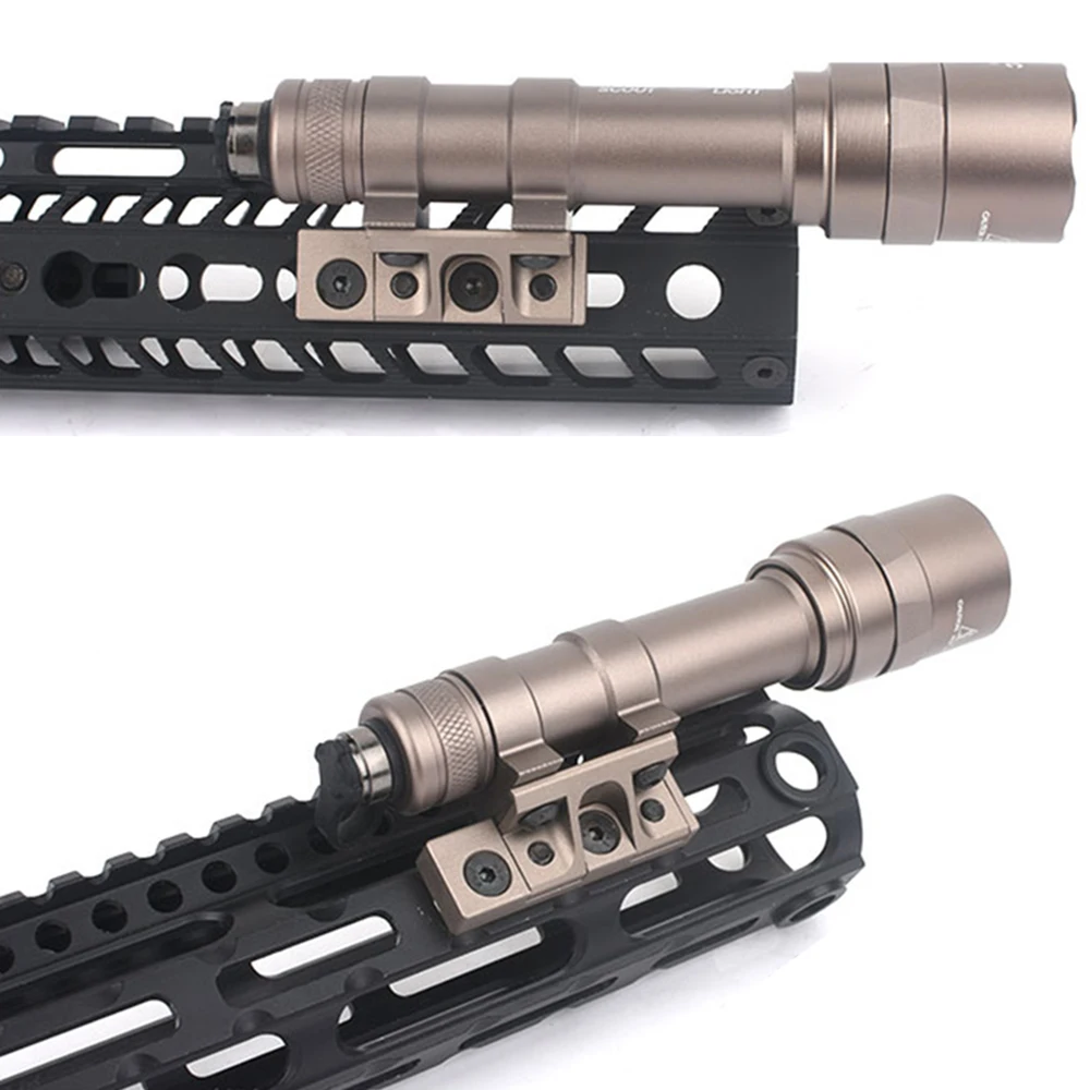WADSN страйкбол M-lok Keymod опрокидывающийся Пикатинни m lok крепление для Surefir M300 M600 M600C M600B охотничий фонарик для оружия