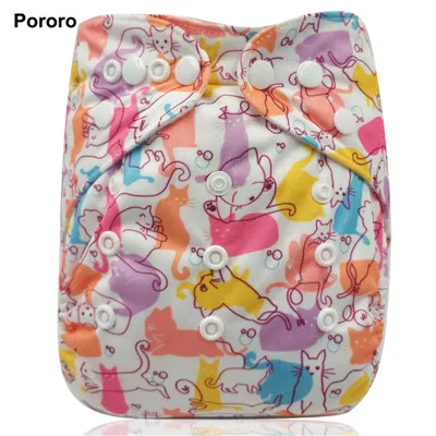 Pororo брендовые 1 шт. водонепроницаемые детские подгузники с цифровой печатью одного размера, многоразовые детские подгузники по оптовой цене - Цвет: d12