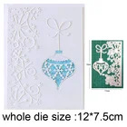 Снежинка, кружевоРождественский колокольчик, металлические Вырубные штампы для штампов, бумажная фотобумага для рукоделия, Декор, тиснение, новинка 2022