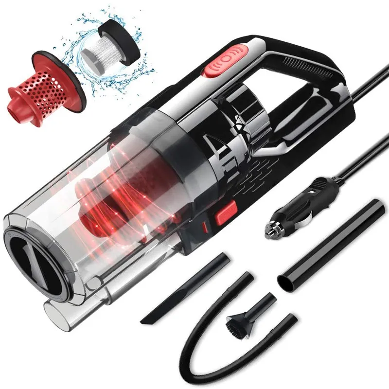 

12V 150W Car Vacuum Cleaner Portable Wet Dry Cordless Wireless Car Plug 6000PA Suction power For Home Car Use 2020 New HandHeld