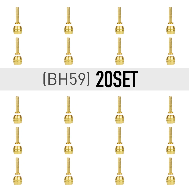BH59 20 set 5/20/50/100 set Connector Original BH59 BH90 Olive Needle Sleeve Is Mainly Applied To DEORE SLX XT Bike Brake accessories - Цвет: BH59 20 set