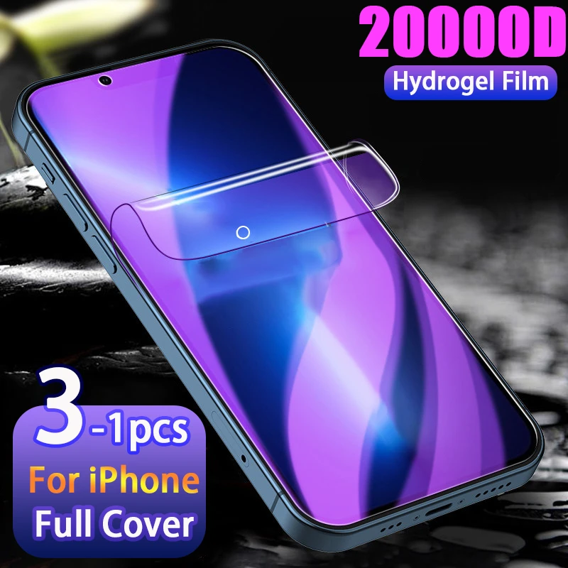 

Hydrogel Film Screen Protector For iPhone 11 12 13 Pro MAX Screen Protector For iPhone 12 Mini X XR XS MAX 8 7 6 S Plus SE 2020