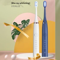 blue ultrasonic charging 8led lamp bead electric toothbrush