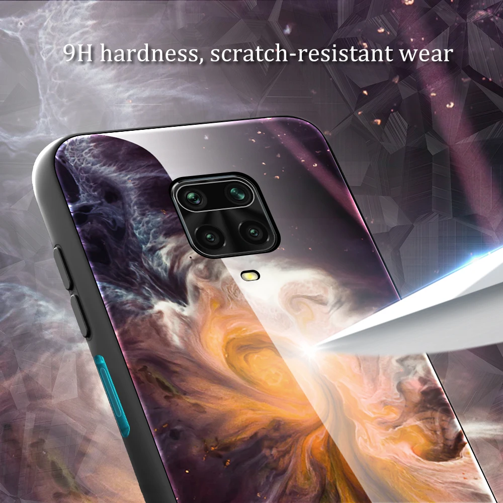 Мраморный стеклянный чехол для телефона Xiaomi Redmi Note 9s 6 67 'Ə Pro градиентный