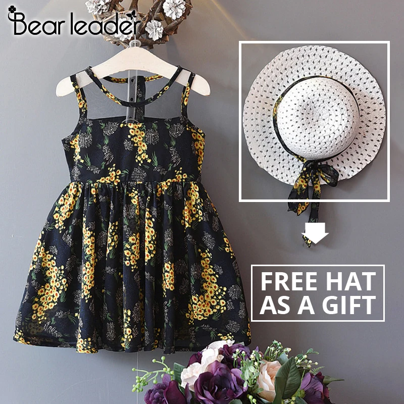 Bear Leader/Коллекция года; платье для девочек; летнее платье в клетку с высокой талией; модное платье для девочек с боковой шнуровкой; украшение для От 3 до 7 лет