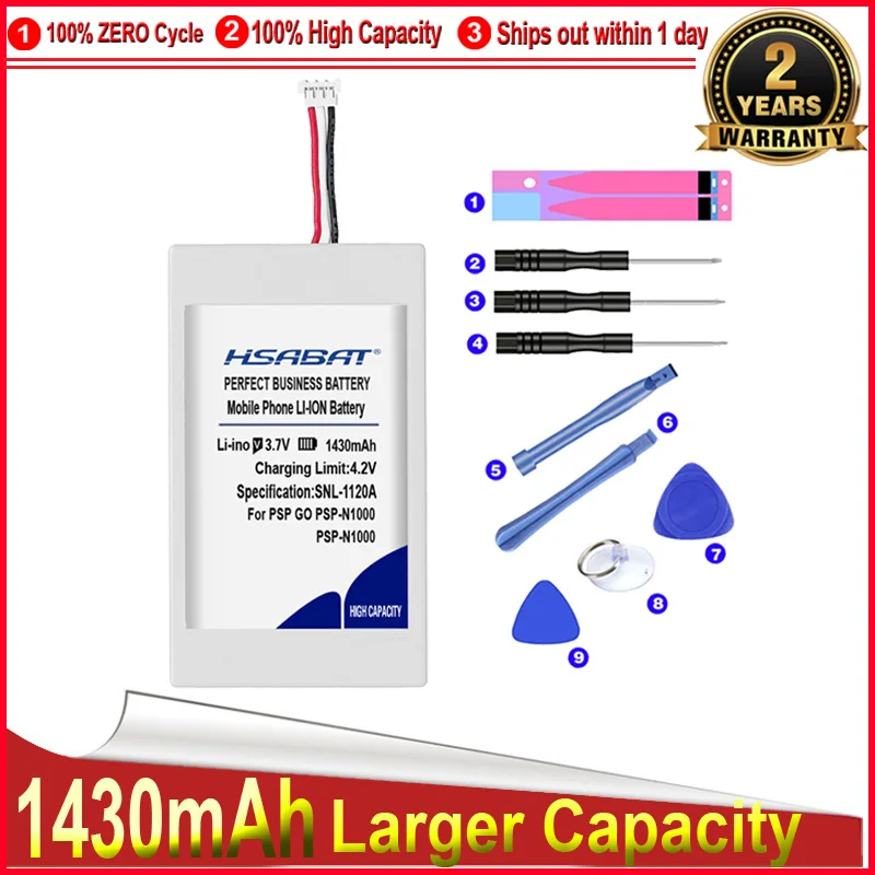 HSABAT 0 цикл 1430mAh LIP1412B Аккумулятор для Sony PSP N1000 N1001 N1002 N1003 N1004 запасной