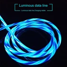 Зарядный кабель Micro USB Type-C, светодиодный светящийся для Iphone X, 8, Huawei Honor 8X, 7C, 7A, 20 Pro, 10i, 20i, 8, 9, 10 Lite, Xiaomi 5, 6, 8, 9 Lite