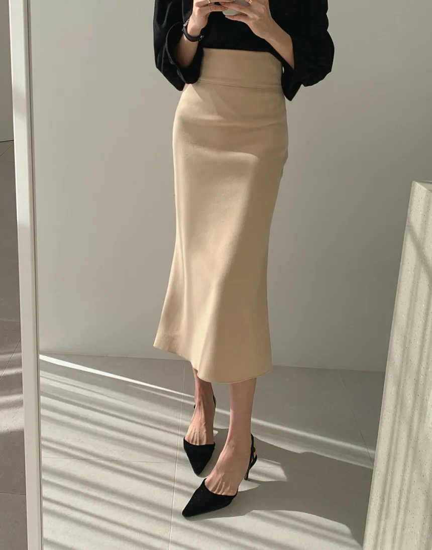 Элегантная Офисная Женская юбка винтажная русалка облегающая высокая талия