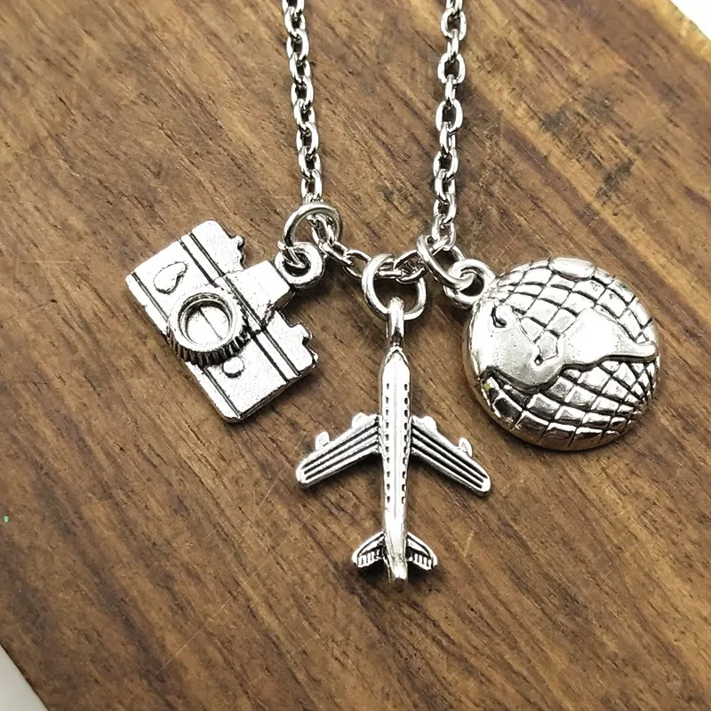 1 шт. &quotкаждое путешествие начинается с одного шага&quot слова компас ожерелье