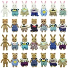 Детская модель семьи лесных животных 1:12 аксессуары для кукольного домика миниатюрные куклы одежда 11 видов стилей девушки Ролевые игры игрушки