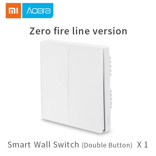 Zero fire double Xiao mi Aqara умная камера G2 шлюз версия беспроводной настенный выключатель Умный дом настенная розетка mi датчик двери окна датчик человеческого тела - Цвет: Zero fire double
