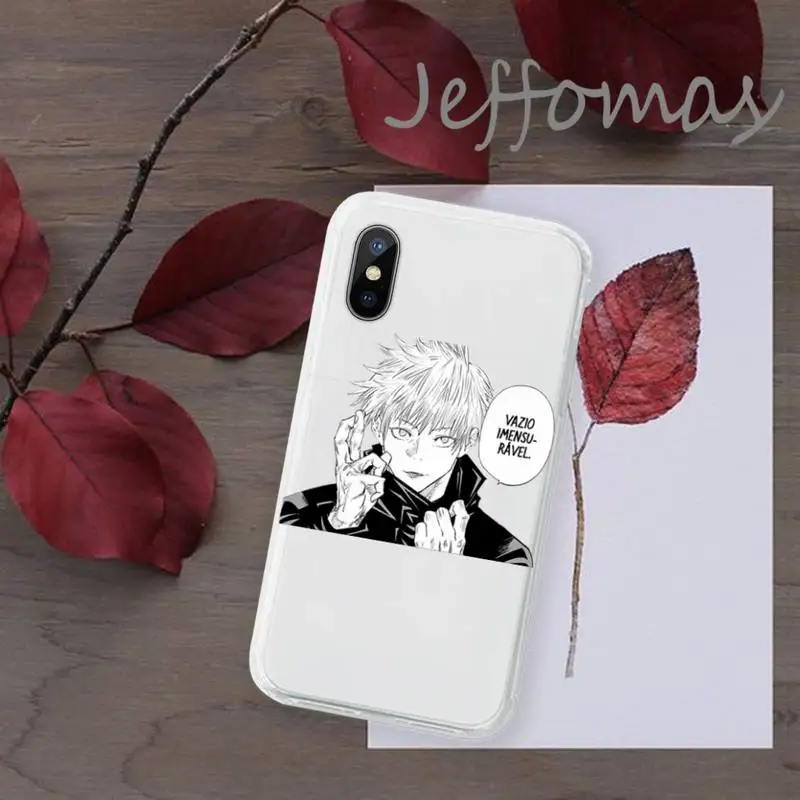 

Jujutsu Kaisen Phone Case Transparent soft For iphone 5 5s 5c se 6 6s 7 8 11 12 plus mini x xs xr pro max